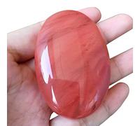 Lovionus89 Pierres polies en quartz cerise - Synthèse ovale de poche - Cristal de guérison - Massage - Pierre d'énergie spa