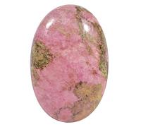 Lovionus89 Pierres polies en rhodonite - Pierre naturelle ovale de poche - Cristal de guérison - Massage - Pierre d'énergie spa