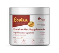 Lovira - Complément Chien Senior, Vieillir en Santé, Premium Vet 60 Pièces | Bouchée moelleuse avec collagène et oméga-3, chiens adultes et âgés, bien-être, mobilité, articulations et vitalité