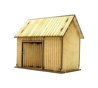 LOVIVER 1/72 Kits de modèles de construction européens Kits de modèles en bois, modèle de scène d'architecture, modèle de maison miniature pour table de