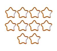 LOVIVER 10 Pièces Mousqueton Porte-clés Crochets Aluminium Alliage Résistant Déblocage Express Anneau Sac Usage pour Bouteille Clés Loisirs Plein A, Or