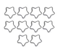 LOVIVER 10 Pièces Mousqueton Porte-clés Crochets Aluminium Alliage Résistant Déblocage Express Anneau Sac Usage pour Bouteille Clés Loisirs Plein A, Argent
