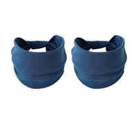 LOVIVER 2 pièces Bands de coiffure des bandes athlétiques confortables Bandanas lavables en bande de sueur pour courir de gymnase de gym basket-ball, Bleu
