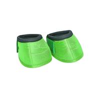 LOVIVER 2 Pièces Bottes Cloche Cheval Bottes Accessoires Doublure Absorbant Choc Bottes Protection Sabot Matériau Oxford Fermeture Boucle Adapté pour Soins Éq, Vert