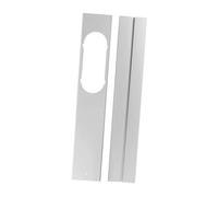 LOVIVER 2 Plaques d'Étanchéité Fenêtre Réglables pour Climatiseur Mobile, Calfeutrage Porte Fenetre Climatiseur, Panneau PVC Anti-Fuite Universel pour Fenêtres et Portes, 55x10 cm