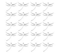 LOVIVER 20pcs Pendentifs de Charmes d'acier Inoxydable pour La Fabrication de Bijoux de Bricolage, Libellule