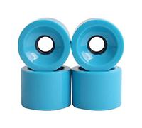 LOVIVER 4 Pièces Roues de Skateboard roulettes ABEC- Couverture de Remplacement en PU Durabilité pour Skateboard Longboard Mini Cruiser Adaptées Aux, Bleu