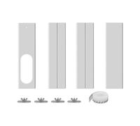 LOVIVER 4 Plaques d'Étanchéité Fenêtre Télescopiques pour Climatiseur Portable, Kit Ventilation Réglable avec Verrou Amélioré, Panneaux Universel Robuste en PVC pour Fenêtres Coulissantes, 40cmx10cm