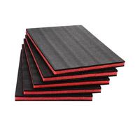 LOVIVER 5 Mousses de Rangement pour Boîte à Outils, Feuilles de Protection en EPE, Mousse Calage Découpables pour Outillage, Antidérapantes et Absorbantes, pour Projets DIY et Transport, 50x30x2.5cm