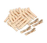 LOVIVER 500x pinces à cheveux en, épingles à cheveux dorées à une seule broche avec barrette à bec de canard pour bricolage accessoires de cheveux, 40MM