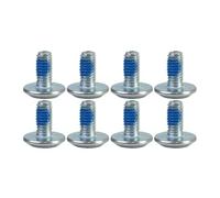 LOVIVER 8 Pièces Vis Roue Patin Boulons Roller Roulements Planche Métal Kit Fixation Hexagone Usage Destiné à La Réparation Entretien Roller Planche, 8pcs M6 12