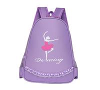 LOVIVER à Dos de Ballet, de Sport, bandoulière réglable et imperméable, de Danse pour Enfants, Violet