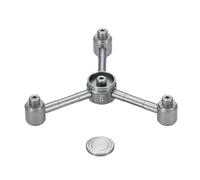 LOVIVER Adaptateur de Réservoir de Multifonction Aluminium Léger Raccord pour Réchaud et Lampe Vapeur Conversion de Canister pour Grillades Ba, Gris