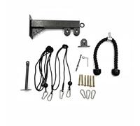 LOVIVER Appareil d'Entraînement Pectoral Machine de Poulie Tirage Largeur du Dos Poignées Multiples Câble Rameur Kit , Combinaison De Corde À Double Tête-028D