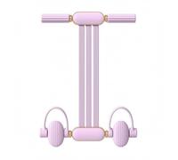 LOVIVER Appareil d'exercice Abdominal Machine de Sit Up Guidage par Poignée Cordes Élastiques Pédales de Pied Silicone Construction en et PP Résistance, Violet Taro