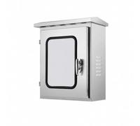 LOVIVER Armoire Distribution Extérieure à une Porte Étanche Armoire Électrique Capot Anti-Pluie Paroi Verrillable pr Électricie, Chantier, 300x400x250mm