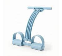 LOVIVER Bande Élastique Réglable avec Pédale Bande de Résistance Appareil d'exercice Extenseur Musculaire Tubes Élastiques Épais Poignée Supérieure, Bleu