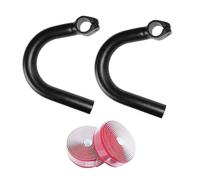 LOVIVER Barre d'angle Externe pour Guidon de vélo, pièce de Rechange Solide en Alliage d'aluminium, Barre d'étau pour vélo de Route en extérieur, Ruban de Guidon Rouge