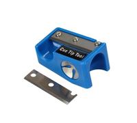 LOVIVER Billiard Cue Maintainer Accessoire Multifonction Queue Billard Taille Bords Scarification Pointe Modelage Arrondi Maîtrise de Balle Conception Résine, Blue