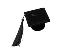 LOVIVER Boîte à Anneau de Graduation Tassel Bilan de Bijoux à la Mode Aspect Simple et élégant Boîte de Sonnerie de Cadeau de Graduation pour Les Bijoux, Noir
