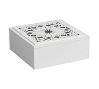 LOVIVER Boîte de Rangement pour Sachets de Thé en Bois à 9 Compartiments, Organisateur de Sachets de Thé Élégant, Coffret de Rangement Pratique et Décorative, Idéale pour Maison ou Bureau
