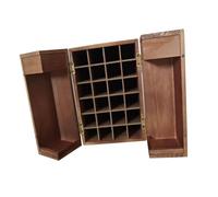 LOVIVER Boîte de rangement rectangulaire compartimentée en bois, décorative, pour huiles essentielles, parfums et vernis à ongles, à conserver précieusement.