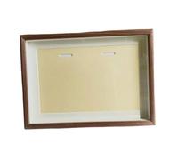 LOVIVER Boîte de rangement vitrine pour médailles avec fenêtre transparente, cadre photo en bois de collection pour footballeur, coureur et nageur, Bois, 10 Pouces