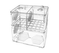 LOVIVER Boîte d'élevage de Poissons d'aquarium, incubateur Transparent, Accessoire en Acrylique, boîte d'isolement pour Poissons-Clowns et guppys
