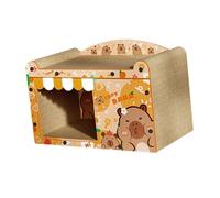 LOVIVER Boîte en Carton ondulé pour Chat, griffoir, Maison à griffer pour Lapin d'intérieur et Petits Animaux