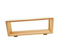 LOVIVER Boîte vitrine en bois avec cadre photo double face, idéale pour exposer souvenirs, bouquets de fleurs séchées et objets de collection, Incolore