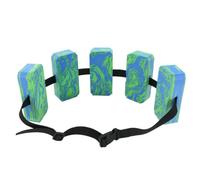 LOVIVER Bouée d'Entraînement Natation Ceinture Ceinture Flottante Ceinture de Natation Ceinture de Flottaison EVA Léger 80g avec Blocs en Mousse et Boucle, Bleu Et Vert Camouflage