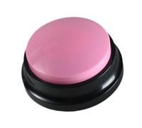 LOVIVER Bouton parlant enregistrable pour chien, pour la Communication, jouet interactif, Gags, cadeaux, 8.8x4.2cm, d'entraînement pour animaux de, ROSE