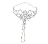 LOVIVER Bracelet de Danse du Ventre en bohème pour Une Performance Festive, Argent