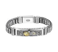 LOVIVER Bracelet Feng Shui Bracelet/Style Chinois Rétro Pi Yao Rotation Nostalgique Tibétain Roue de Prière Bracelet/Bijoux pour Fête, 22CM