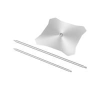 LOVIVER Brochette Verticale pour Barbecue, Broche à Viande, Pointes de 9 et 11,5 Pouces, Grille de Barbecue brésilienne, Support de brochettes pour fumoir