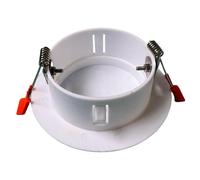 LOVIVER Cache-Plafond à Ressort pour Luminaire Encastré, Couvercle Rond en PP, Cache-Trou Rond Robuste avec Boucle pour Ouvertures de Plafond en Verre, pour Bureau, Trou de 90 à 105 Mm