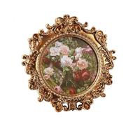 LOVIVER Cadre photo rond mini rustique, européen, décoratif pour la maison.