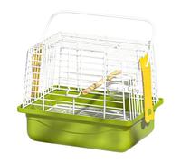 LOVIVER Cage de des porteurs d'oiseaux, Petit Porte-Oiseaux, léger Portable avec Perche Debout pour Aventure en Plein air, perroquets, Conures, Lot de 3