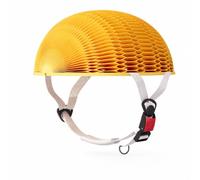 LOVIVER Casque Vélo Pliable Cyclisme Urbain Sécurité avec Coque Ventilée et Corps Pliable pour Rangement Pratique Profil Fin Confort, Yellow