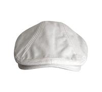 LOVIVER Casquette de béret de style britannique rétro chapeau plat octogonal casquette de béret d'artiste couvre-chef décontracté chapeau de de style, Blanche
