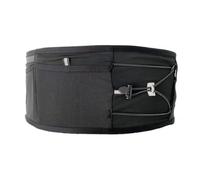 LOVIVER Ceinture de Course Ajustable Sac Banane Ceinture de Jogging Pochette Taille Ceinture Sportive avec Compartiments Zippés et Stockage Externe Élastique, Array, Noir, XS/S/M