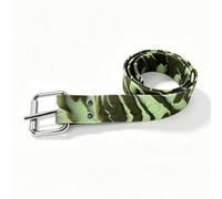 LOVIVER Ceinture de Plongée Ajustable Ceinture Lestée Ceinture Apnée Ceinture Sous-marine avec Boucle Sécurité Silicone Compressible Épouse la Combinaison, Vert Camouflage, 1.5M