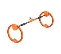 LOVIVER Cercle d'exercice lesté, Silencieux, Ergonomique et Portable, à manivelle, pour l'entraînement et la Remise en Forme au Bureau ou à la Maison, Orange