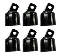 LOVIVER Chain Link clôture Rail End Capuchage de clôture Accessoires de clôture Practical Easy Installation High Durness Top Rail End for Garden, Noir