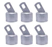 LOVIVER Chain Link clôture Rail End Capuchage de clôture Accessoires de clôture Practical Easy Installation High Durness Top Rail End for Garden, Argent