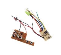 LOVIVER Circuit imprimé de bateau télécommandé à 4 voies, pièces de rechange, mise à niveau, émetteur professionnel, carte récepteur,