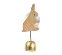 LOVIVER Cloche de commerçant en métal avec ventouse pour porte de jardin ou porche, Lapin