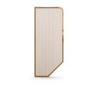 LOVIVER Cloison Urinoir Verre Strié Paroi Séparateur Écran en Acier Inoxydable Solide et Montage Choix Dimensionnement Personnalisable Légère Env.6kg Adaptée, 40 120, Inox Or Rose Brossé