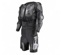 LOVIVER Combinaison de Ensemble Protecteur Tenue Armure avec Renforts Épaules Coudes Genoux et Plaques Thorax Dos Ventilation Optimisée Maintien par Ceinture , Noir , S