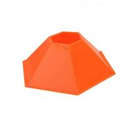 LOVIVER Cônes d'Entraînement Football Marqueurs Parcours Agilité Structure Hexagonale PE Facile Déplacer Installation Rapide Adapté Sport Collectif Club, Orange